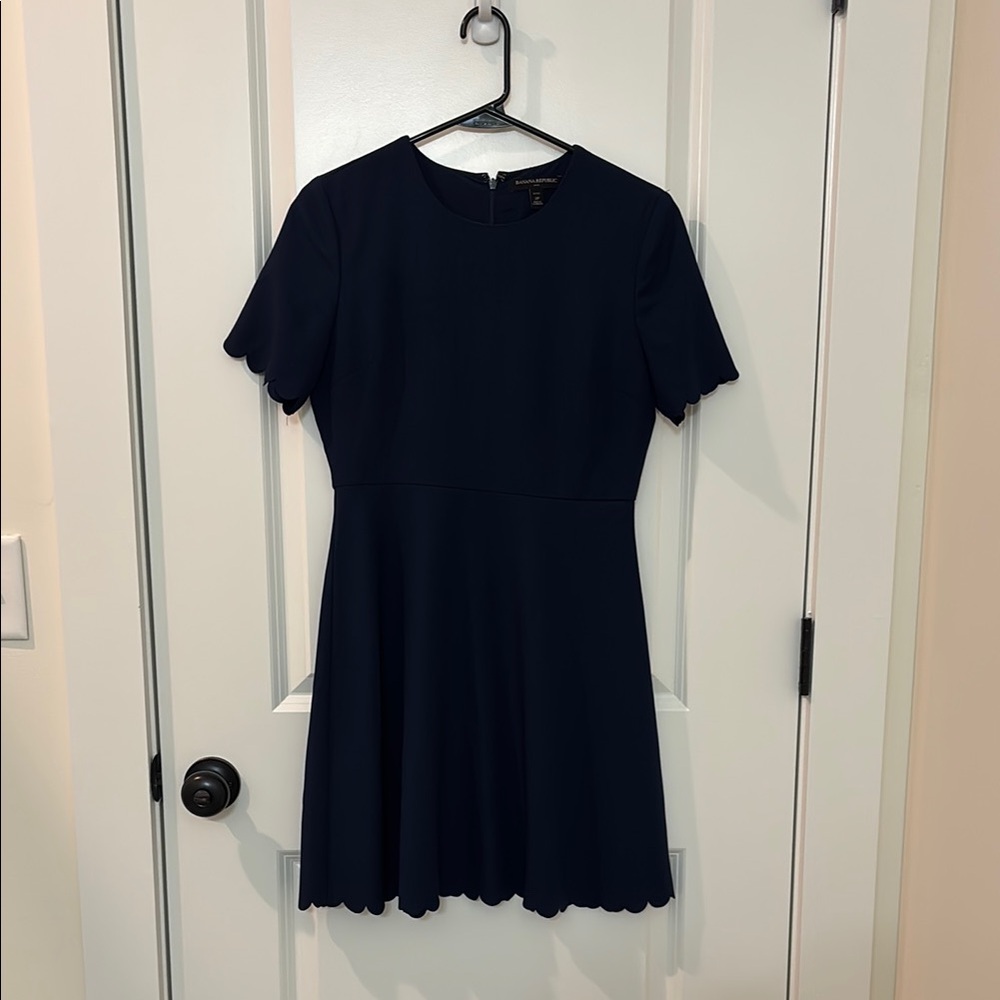 Banana Republic Navy Fit and Flare Mini Dress